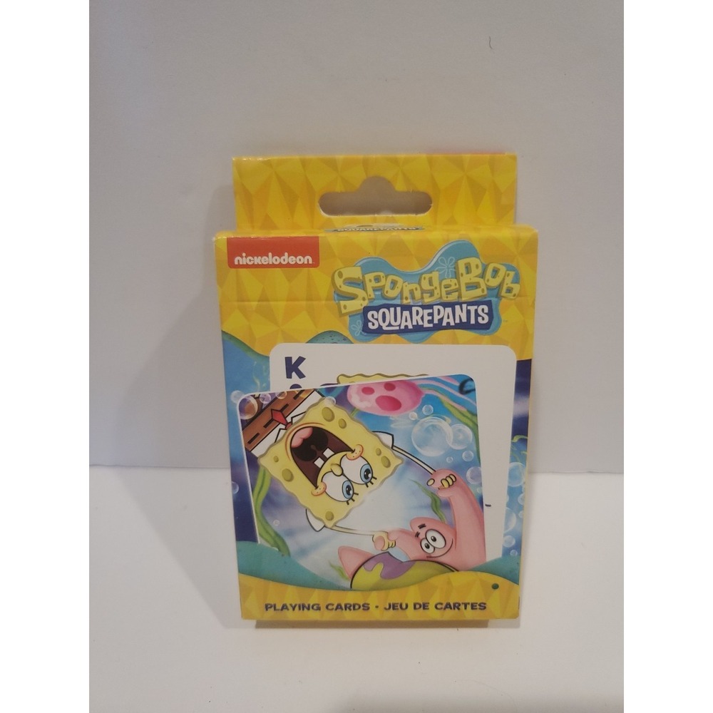 NIB Nickelodeon SpongeBob SquarePants Cartoon Card Deck Playing Cards